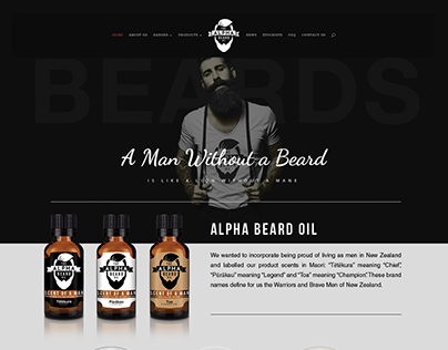 Alpha Beard Website - Redesign