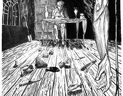 Illustrations for "Frankenstein"