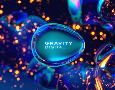 3D magic logo "Gravity digital"