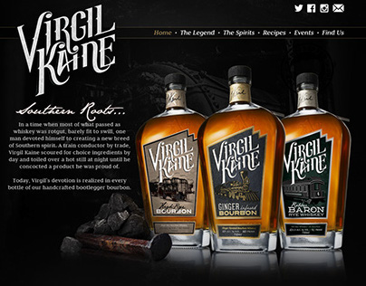 Virgil Kaine New Flavors Site