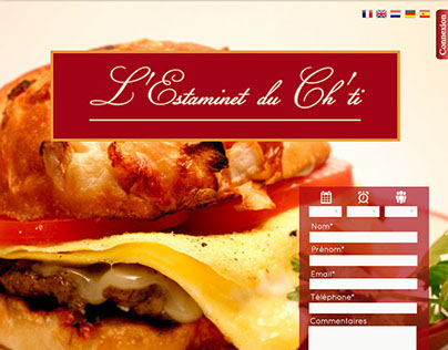 Web template : L'estaminet du Ch'ti