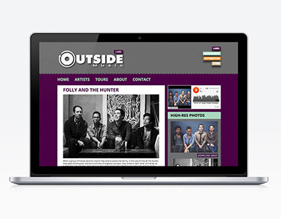 Outside Music :: Website Design