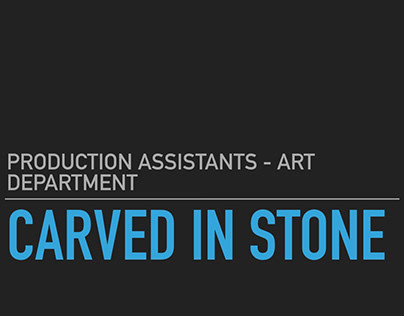 Carved in stone- art assistant