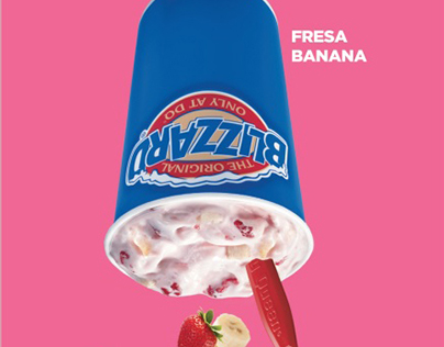 Blizzard Of The Month Strawberry Banana