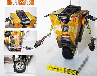 CLAPTRAP: handmade scrap material robot from borderland