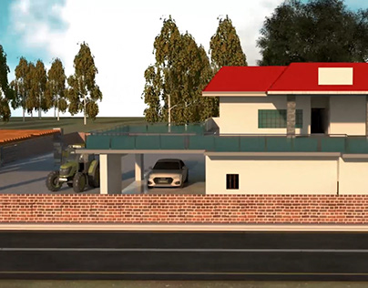 3ds max House 3D Enter and exterior render by [sbking]