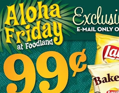 Aloha Friday at Foodland Ad Template