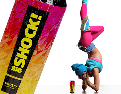 Energy drink Big Shock - redesign concept
