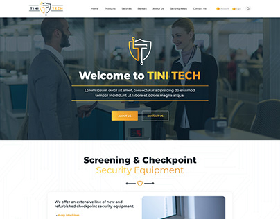 Tini Tech Homepage Design