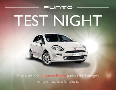 Fiat Punto. Test Night