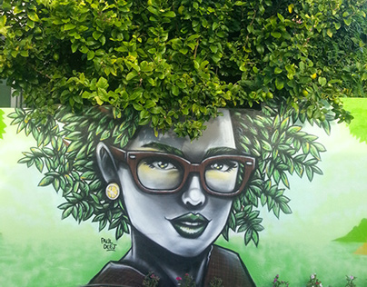 Lemon Tree Girl Mural
