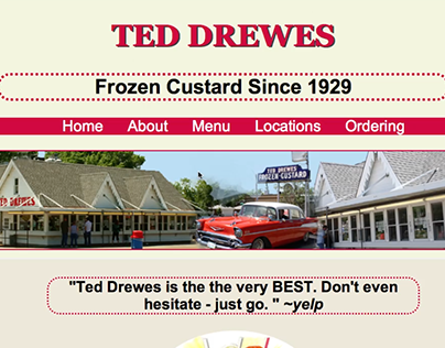 Ted Drewes Website Redesign