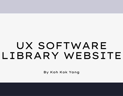 UX Software Library Website