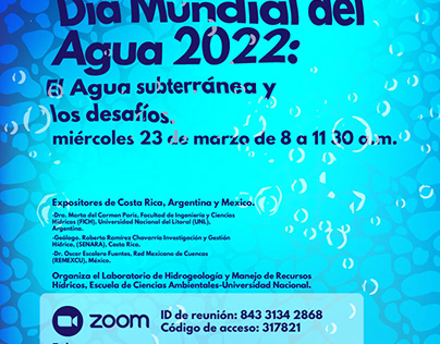 Afiche: Dia mundial del Agua