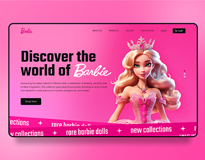 Barbie Landing Page Design