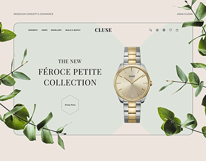 E-commerce redesign concept / Watch store