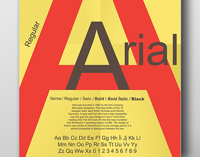 Arial Typographic Posters