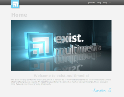 exist.multimedia: Site Re-Design