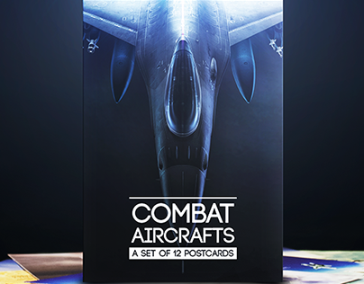Combat Aircrafts: A set of 12 postcards