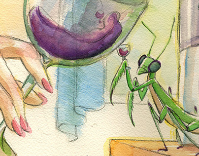 'Bug Love' Editorial Illustration and Spot