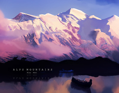 Alps matte paintings