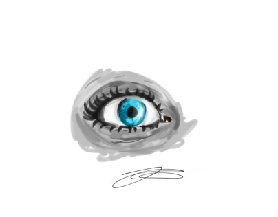 Late night drawing ~ eye