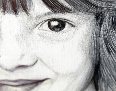 Federica (ballpoint pen portrait commission)