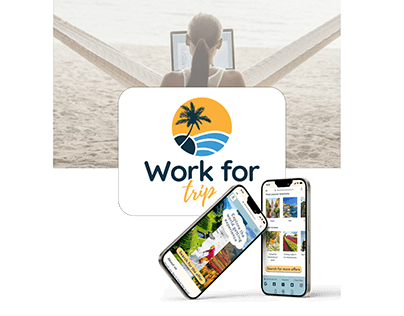 UX/UI Designer. Application project "Work For Trip"
