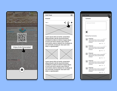 Project thumbnail - Lo-Fi Wireframe for Commenting Mobile App