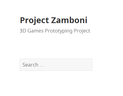Wordpress Site - Project Zamboni