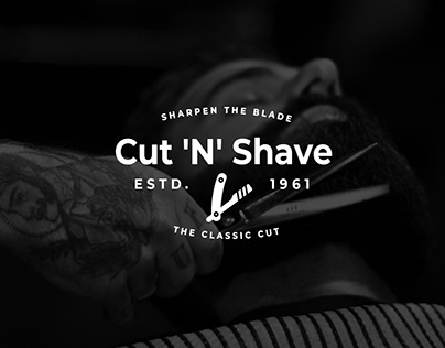 Cut "N" Shave BarberShop Branding