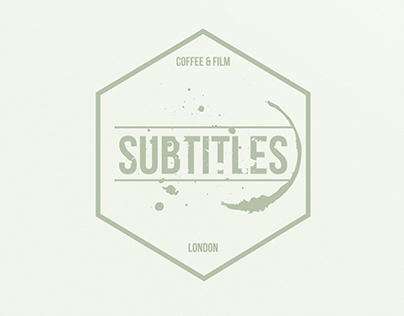 SUBTITLES CAFE LND / LOGO / EVENT POSTER