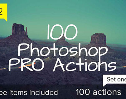100 Photoshop Pro Actions - Set 1