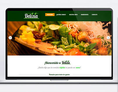 Diseño de la web de Delizia