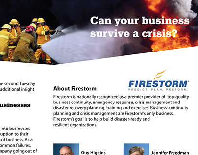 Firestorm Workshop Marketing