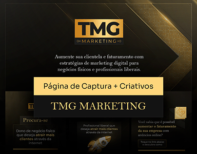 Página de Captura + Criativos | TMG Marketing