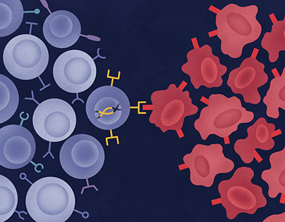 Editorial illustration – genetically engineered cells