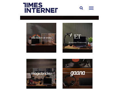 Website shoot for TIMES INTERNET
