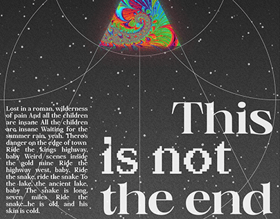 This is not the end | Poster