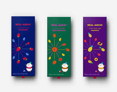 REAL MOCHI Package design for sticky rice cake