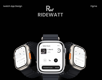 RIDEWATT-Smart Watch |Ride App| UI design