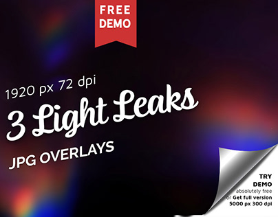 Free Colorful Light Leaks Photo Overlays