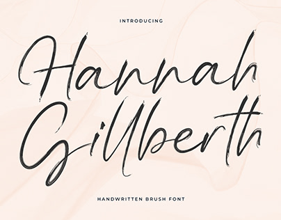 Hannah Gillberth Handwritten Brush Font