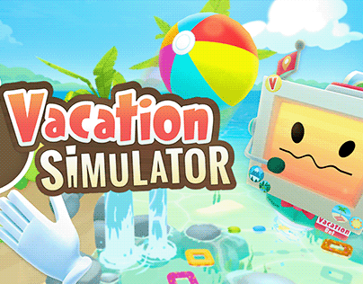 Vacation Simulator - Key Art & Logo