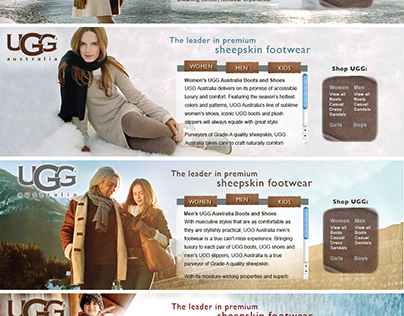 Category Banners for UGG Boots