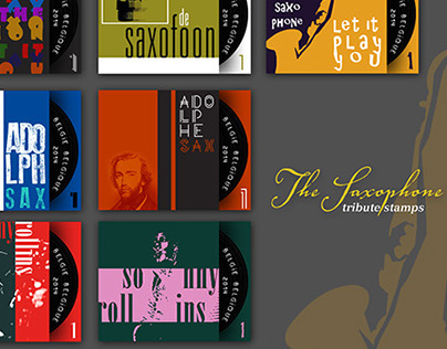 The Saxophone tribute stamps