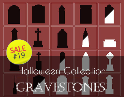 Sale#19: Halloween Collection - Gravestones