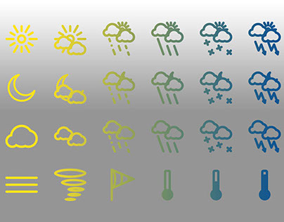 Weather icons 2x for iPhone - free