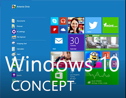 Windows 10 concept
