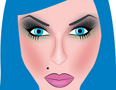 Drag Queen Makeup - Illustration